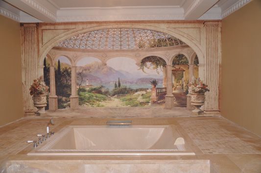 фреска в ванной минск
